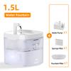 ROJECO Automatic Cat Water Fountain Rechargeable Cat Water Dispenser for Pet Dogs Smart Drinking Filter with Pump Cat Drink Bowl