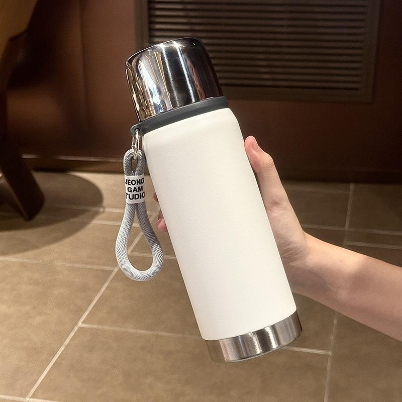 316 Stainless Steel Thermos Cup Large Capacity Vacuum Men's Thermal Insulation Water Cup High Value Outdoor Portable Anti-drop Kettle