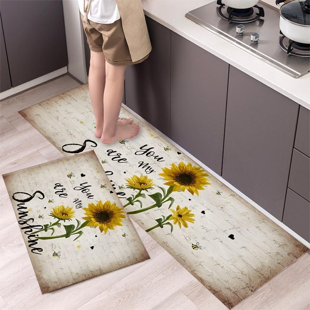 HOMZY Kitchen Mat Carpet for Floor Home Entrance Doormat Bedroom Living Room Decor Bedside Rug Hallway Balcony Bathroom Anti-Slip Mat