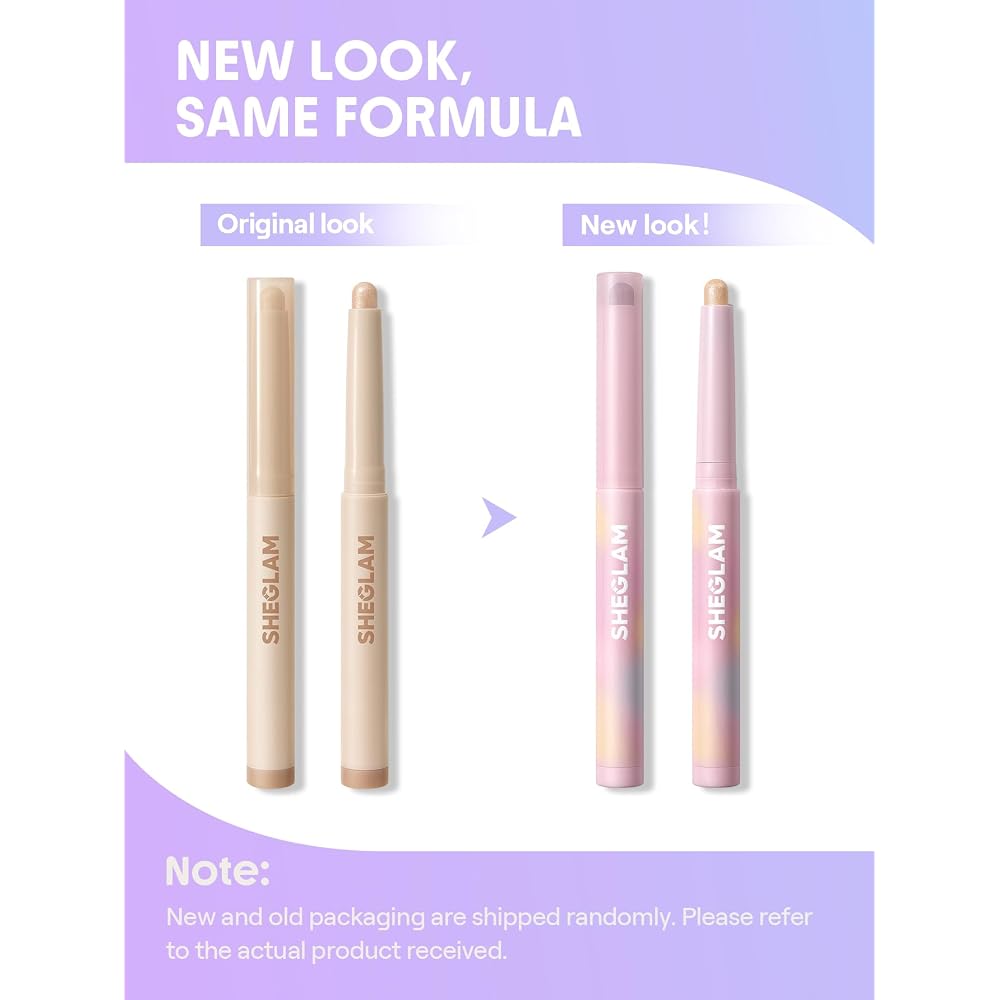 SHEGLAM Creamsicle Eyeshadow Stick 6 Colors Matte and Glitter Smooth Application