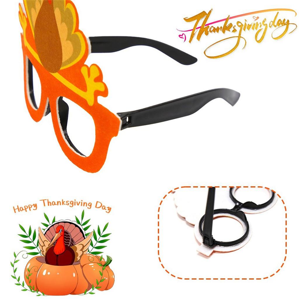 Party Glasses Thanksgiving Glasses Festival Harvest Thanksgiving Holiday Decoration For Family Classroom Decorating