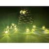 Luci di Natale a LED con Babbo Natale, Pupazzo di Neve, Renna e Campane nel Design Cappello Nero