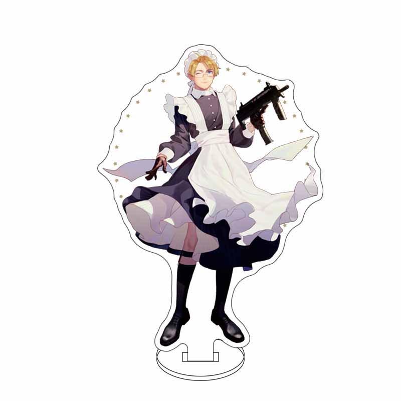Anime World Stars Feliciano Vargas Ludwig Kiku Acrylic Stand Model Plate Decoration Originality Desk Figure Display Cartoon