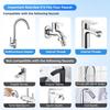 1080 Degree Swivel Stainless Steel Kitchen Faucet Extender Universal Dual Mode Bathroom Sink Accessories with Adapter