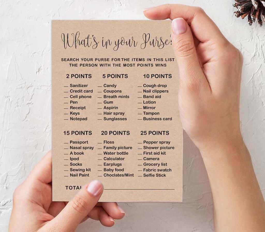 Inkdotpot Bachelorette Party Games Set Bundle Of 4(50 Sheets Each) W Miss To Mrs Gold Banner Kraft Rustic Fun Bridal Shower Games