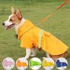 Waterproof Dog Raincoat Large Breeds Golden Retriever Border Collie Corgi Reflective Outdoor Pet Coat