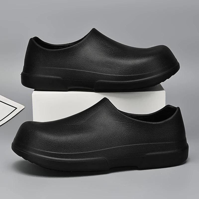 

2025 Мужские Женские EVA Обувь Шеф-повара Нескользящая Водонепроницаемая Маслостойкая Обувь Удобные Рабочие Тапочки Уличные Рыбацкие Сандалии Hombre 37-38 чёрный