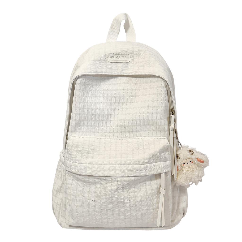 Schoolbag schoolbag girls Japanese small fresh plaid cute backpack college student casual versatile travel backpack