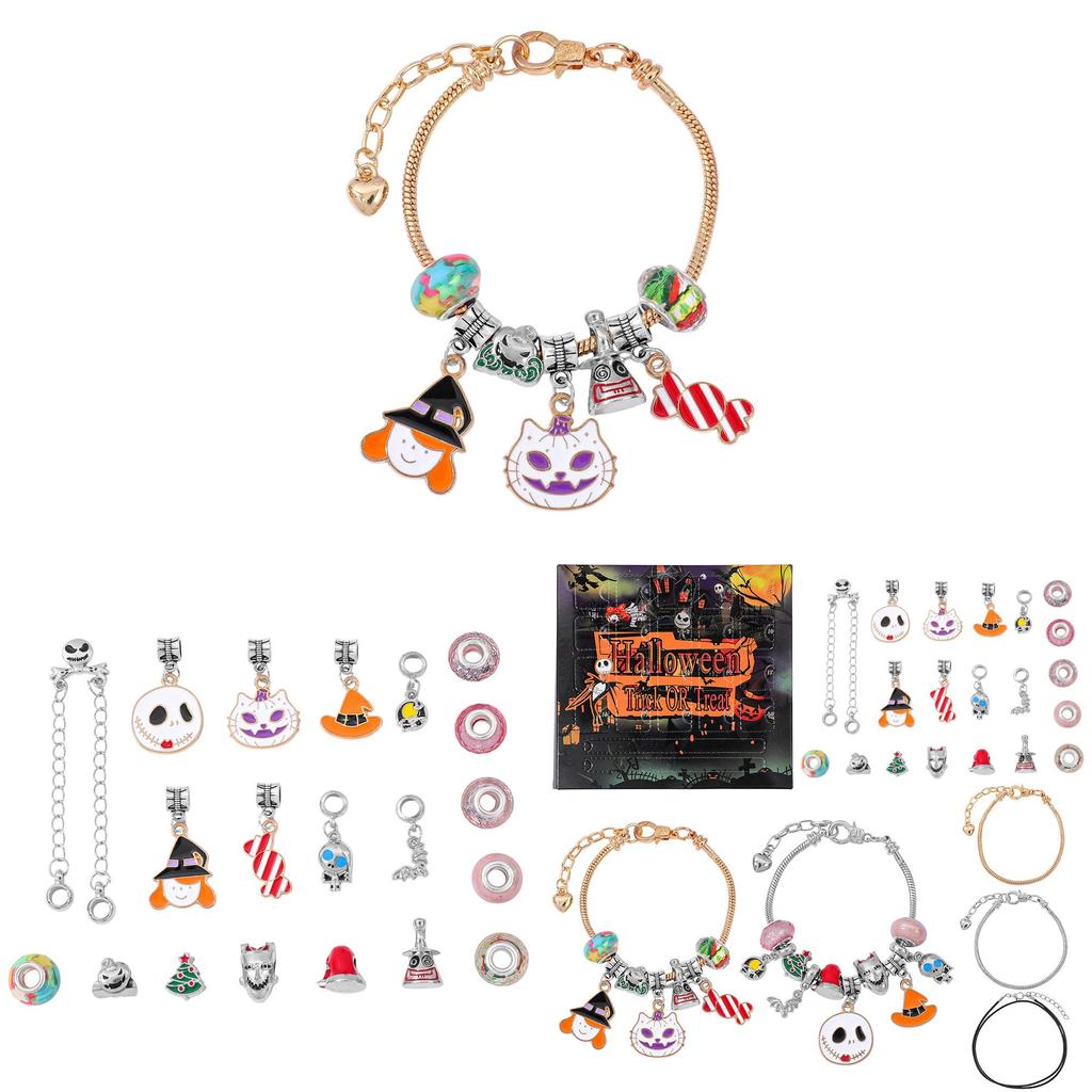 Halloween Countdown Calendar Charm With Zinc Alloy And Electroplating For Gift And Decoration