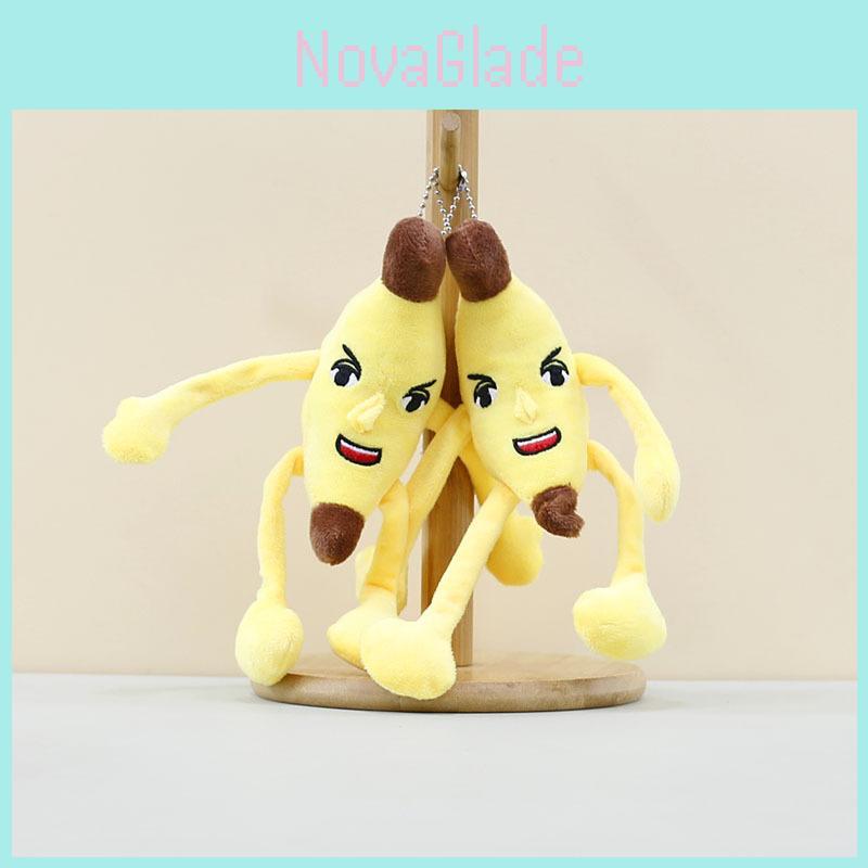 Adorable Plush Banana Keychain Doll Cute Stuffed Toy For Kids Gift Bag Charm