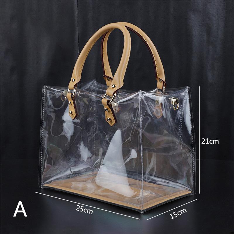 Kit de Fabrication de Sacs Tote DIY en PVC Transparent Sac à Main Sacs Cadeaux Faits Main Accessoires d'Artisanat Ensemble d'Outils Anniversaire