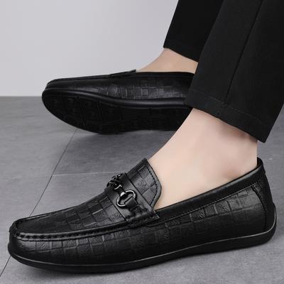 Neue Slipper Herren Echtleder Slipper Klassische Lederschuhe Weiche Sohle Bequeme Mokassins Freizeitschuhe Designer Herrenschuhe