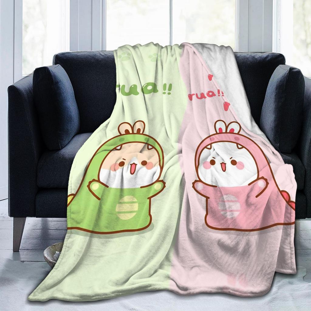 Cartoon Panda Bubu Dudu Blanket Coral Fleece Plush Winter Portable Super Soft Throw Blankets for Bed Outdoor Quilt