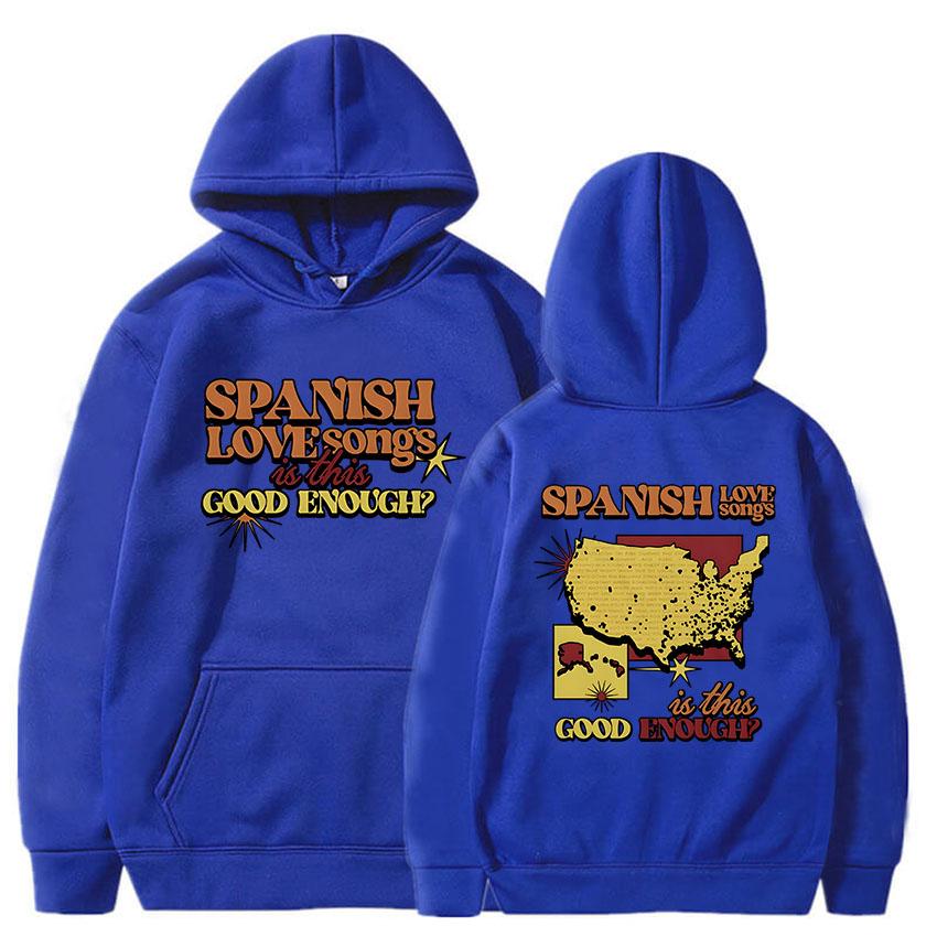 Women Clothes Spanish Love Songs Is This Good Enough Hoodies Roupas Femininas Fleece Warm Female Hooded Sweatshirt