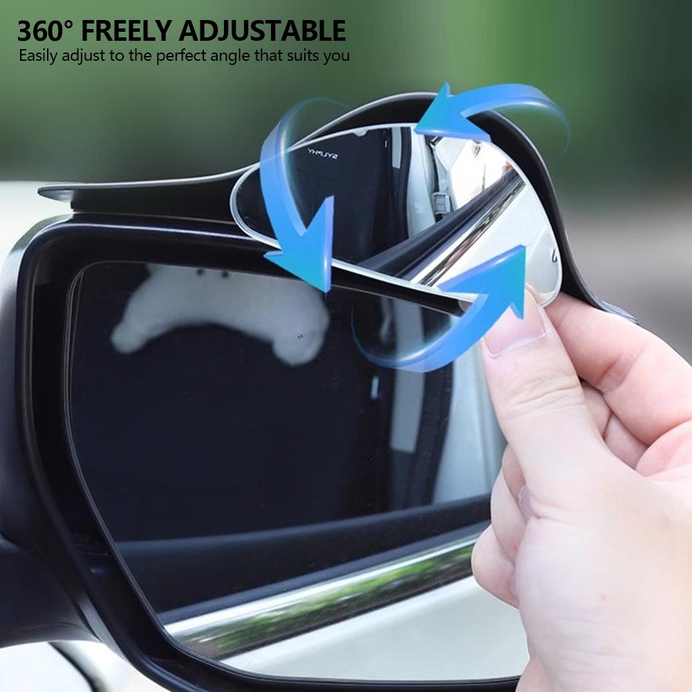2pcs Car Rear View Mirrors Blindspot 360 Degree Adjustable Car Blindspot Mirrors Flexible Car Blindspot Mirrors Automotive