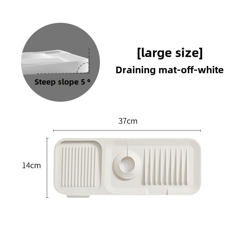 Silicone Faucet Drain Pad - Waterproof Kitchen & Bathroom Splash Mat