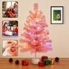 Sapin de Noël - NETTLIFE - 60 cm rose pastel - Branches denses - PVC premium - Base solide