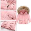 Baby Snowsuit Set, Toddler Winter Down Jacket and Pants, 90% Duck Down, Waterproof Windproof Hooded Coat for Kids