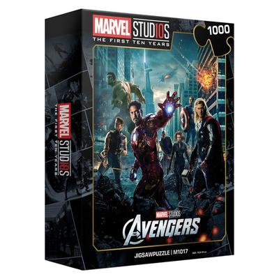 Puzzle Life Marvel 10th Anniversary Jigsaw Puzzle Avengers 1 M1017, 1000 Pieces, Mixed Colors Jigsaw Puzzle, Childrens Games, Educational Toys