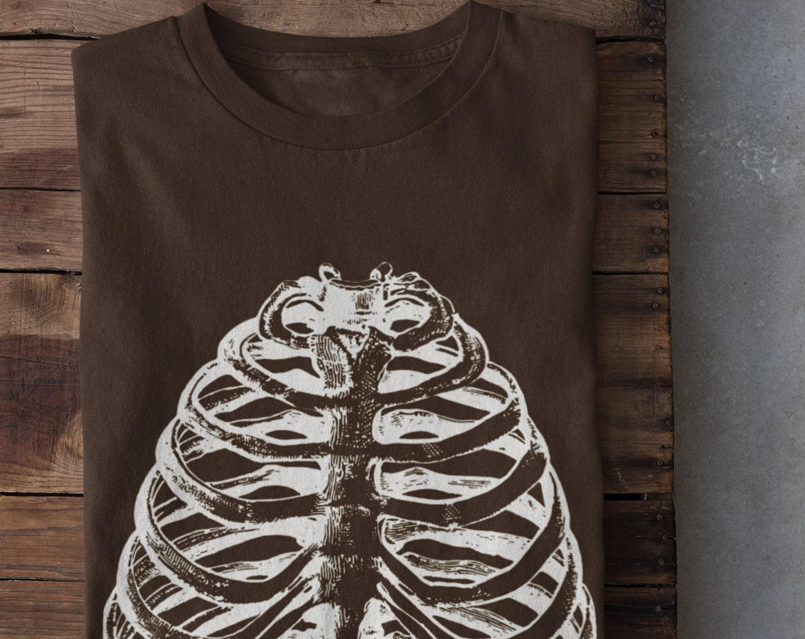 Grunge Clothing, Alt Clothing, Horror Tshirt, Grunge Shirt, Ribs Tshirt, Mall Goth, Pastel Goth, Trad Goth Clothing, Dark Academia S