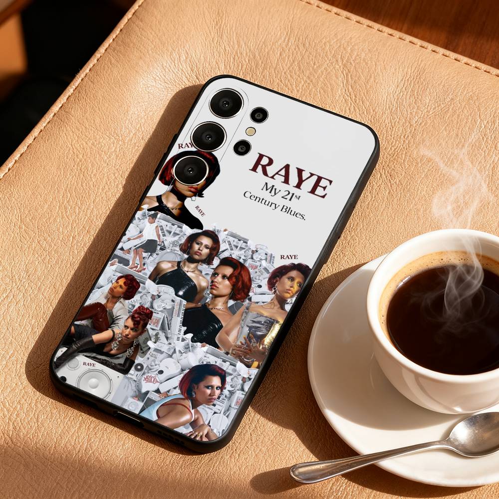 

R-Raye Singer Phone Case For Samsung S26,S25,24,23,22,30,21,10,9,Ultra,Plus,Lite,Black Soft Case Samsung S26Plus