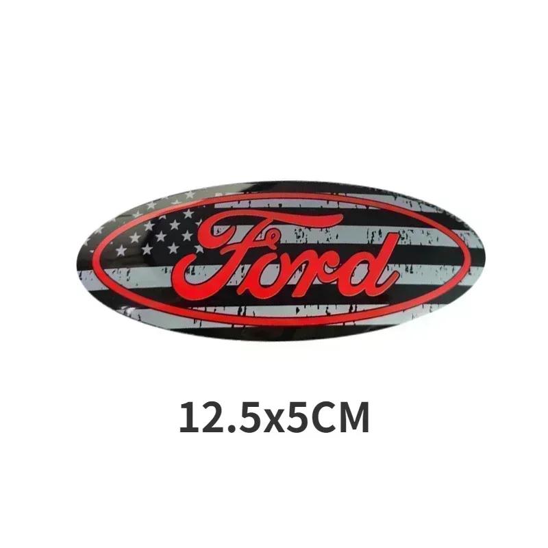 Rear Trunk Badge for Ford F150 Fiesta Ranger Focus 2 Explorer MK4 Fusion Escape Kuga Mondeo Car Front Hood Emblem Cover Sticker