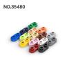 Non-Toxic 200Pcs Moc Brick Parts 35480 Piastra Rotonda 1X2 Con Borchie Aperte Compatibile Building Block Particelle Fai Da Te Assmble Kid