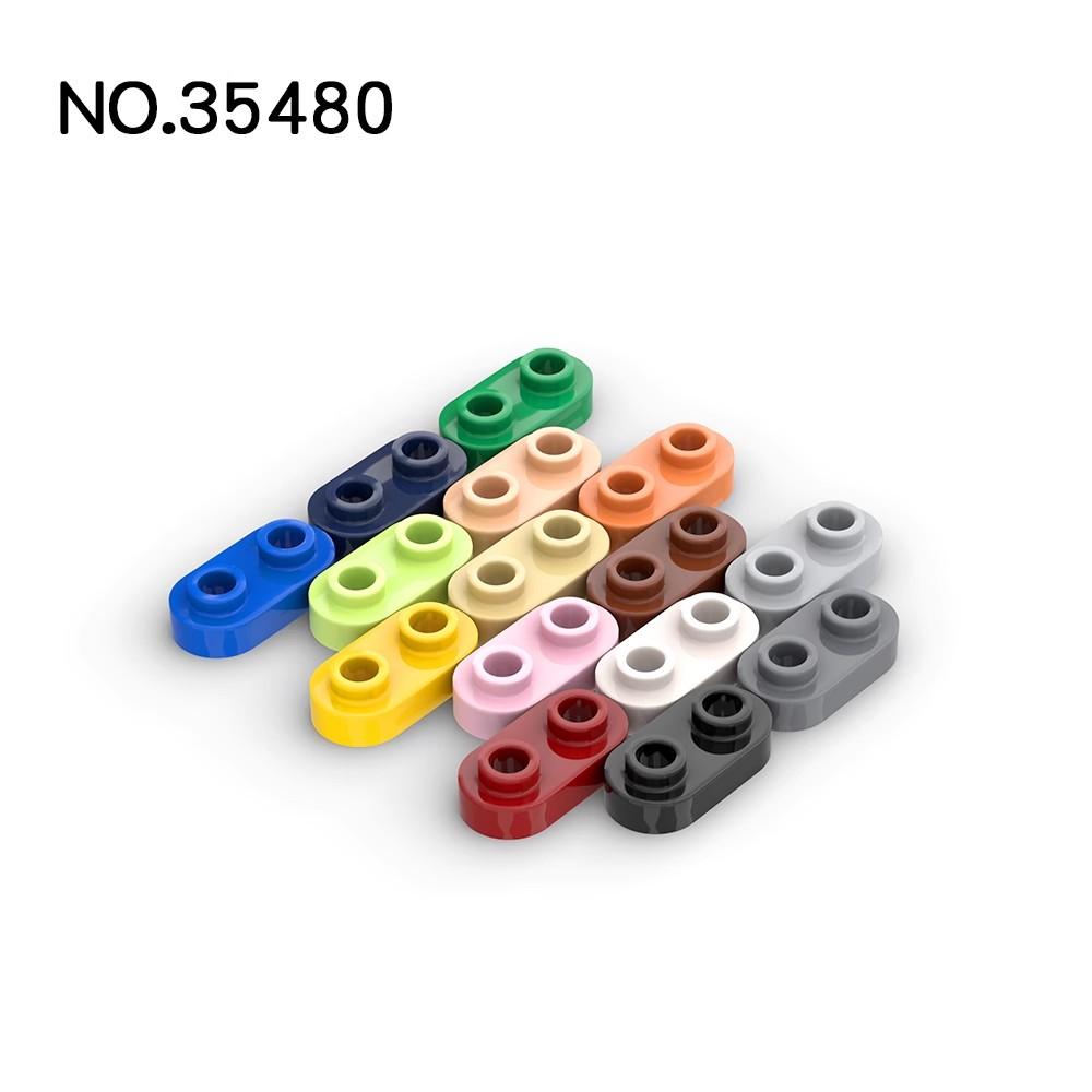 Non-Toxic 200Pcs Moc Brick Parts 35480 Piastra Rotonda 1X2 Con Borchie Aperte Compatibile Building Block Particelle Fai Da Te Assmble Kid