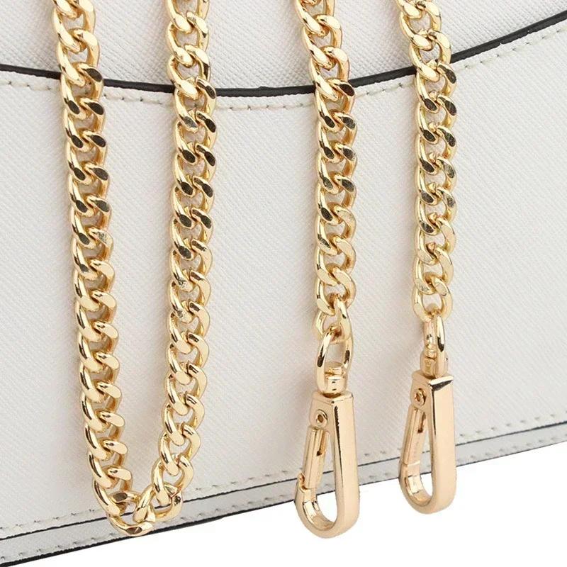 120cm Metal Aluminum Bag Chain Replacement Parts Accessories for Hand-Woven Shoulder Handbag DIY Handmade Detachable Straps