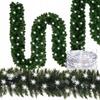 Christmas LED Christmas Tree Garland 2.7M Green Artificial Spruce Chain