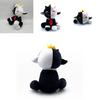 Adorable New Ranboo Sit Cute Plush Toy Black And White Smiley Sheep Doll For Kids