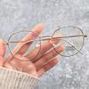 Vintage Classic Anti-Blue Light Glasses Oval Metal Frame Brand Designer Fashion Round Metal Optical Frames Computer Glasses