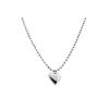[Surgical] Bold Heart & Ball Chain Necklace