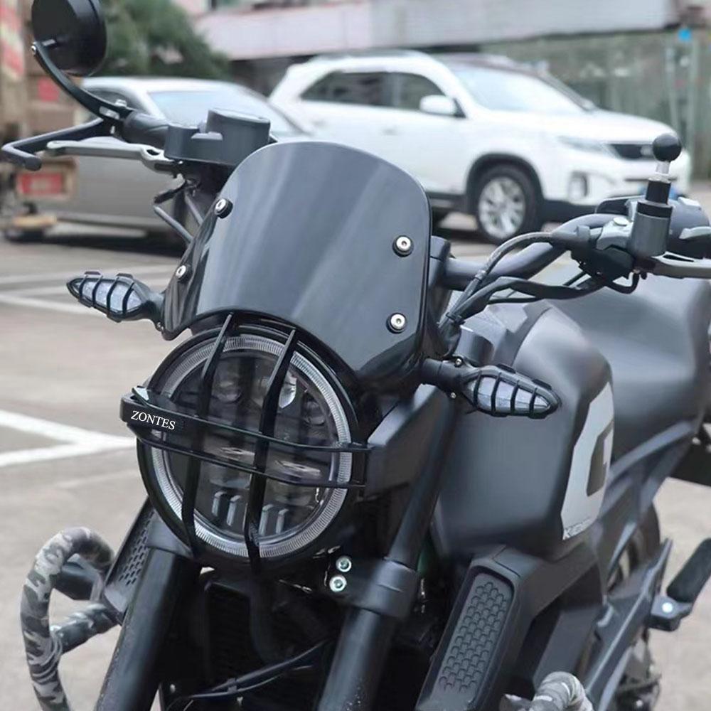 New 2022 Motorcycle Windshield Fit Zontes GK-125 GK-125X GK-155  Wind Shield Protection For Zontes GK 125 / GK 155 / GK 125X чёрный