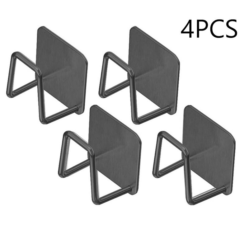 4 шт. Кухонная полка для хранения Настенная полка для крышек кастрюль Нижняя часть шкафа Полка для разделочных досок Полка для хранения овощных досок чёрный