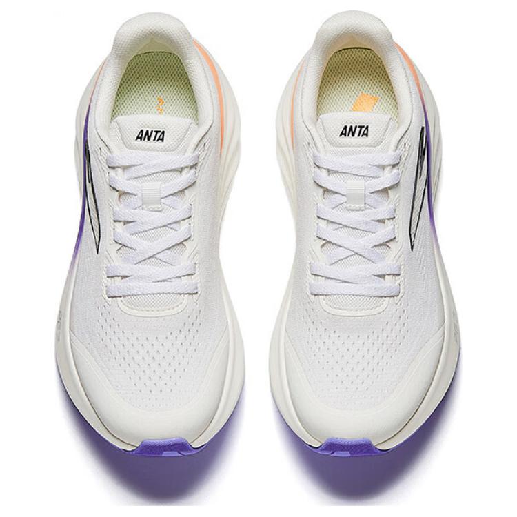 Anta Travel Step 1.5 PG7 Comfortable Versatile Durable Shock Absorption Rebound Low Top Casual Running Shoes Women sneaker Paper-White 122515508-5