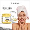 GLOWTIPS Gold Face & Body Scrub For Men and Women (400 Ml) | All Skin |Cleanser Scrub For Deep Exfoliation | Dead Skin Remover | Tan Removal | Bl