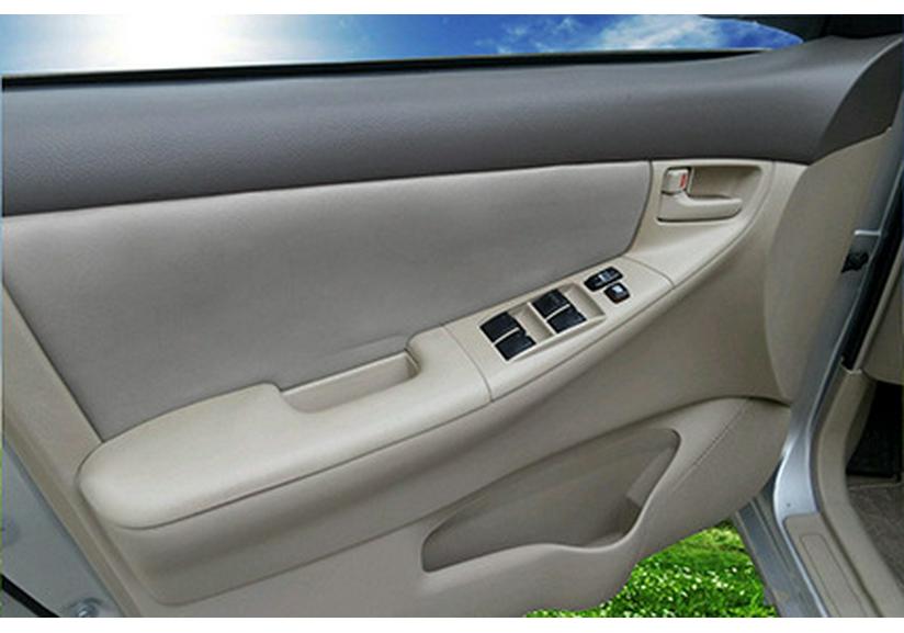 Leather Door Panel & Armrest Cover for 2002-2015 Toyota Corolla Interior Enhancement