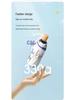 Women's UV-Protection Foldable Sun Umbrella - Compact, Portable, Manual, for Rain or Shine with Black Glue Coating.