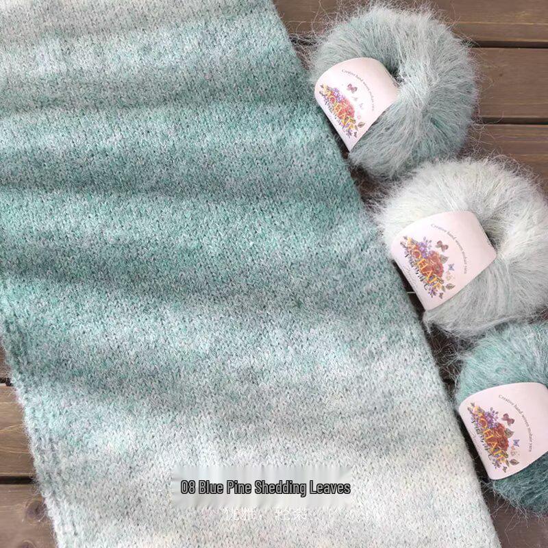 Filato in Lana Alpaca Mohair Seta Tinta Unita per Lavorare a Maglia a Mano Maglioni, Sciarpe e Sciarpe