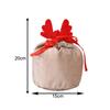 Christmas Candy Bags Santa Present Bags Velvet Deer Bags Decorative Charm