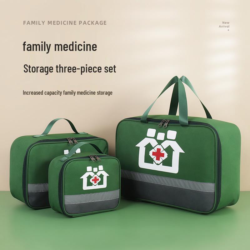 Household Portable Medicine and Emergency Travel Kit Bag