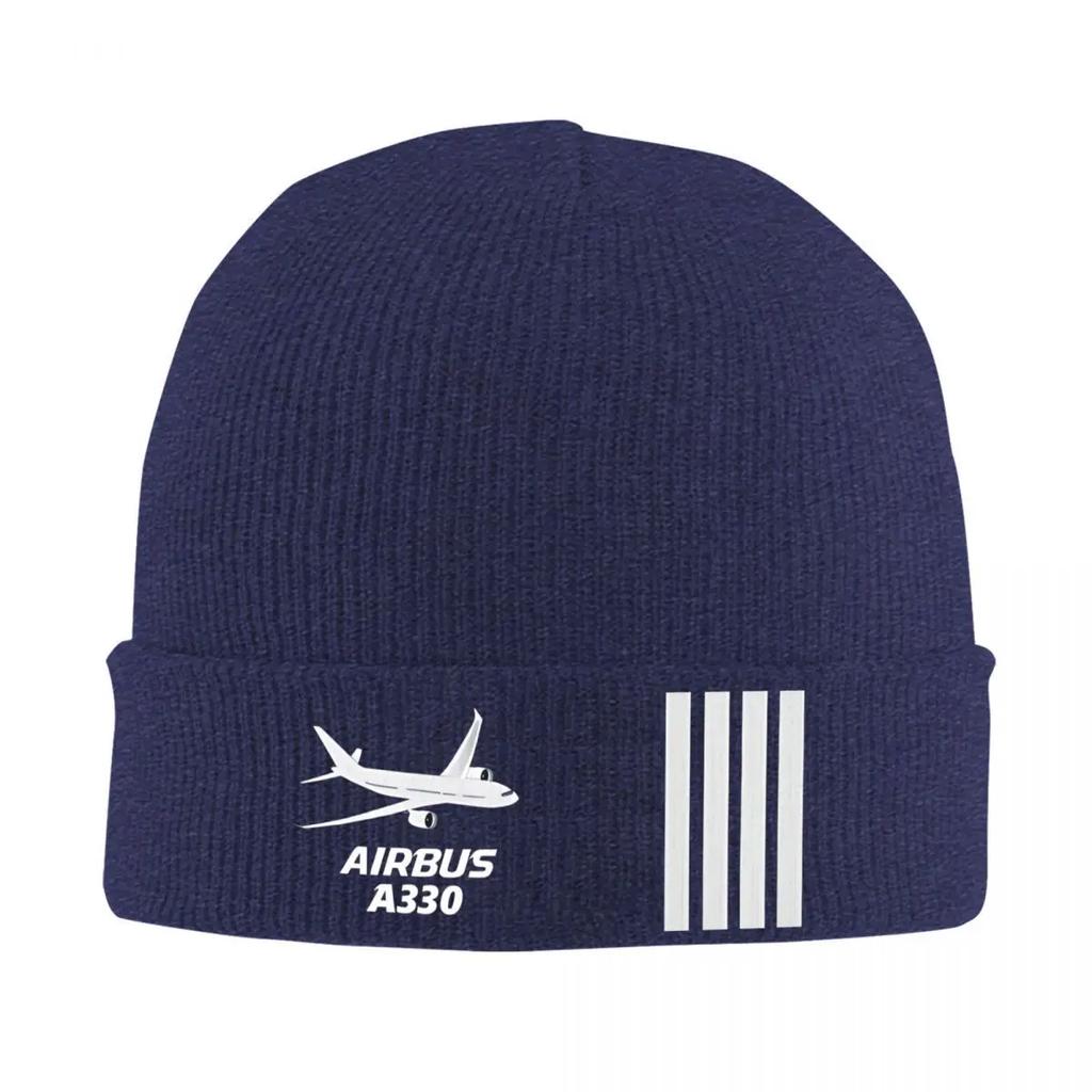 New Airbus A Captain Knitted Caps For Women Unisex Skullies Beanies Autumn Winter Hat Acrylic Airplane Hip Hop Melon Cap