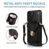 Phone Cover for Samsung Galaxy S23+ PU Leather+TPU Card Holder Kickstand Case with Shoulder Strap