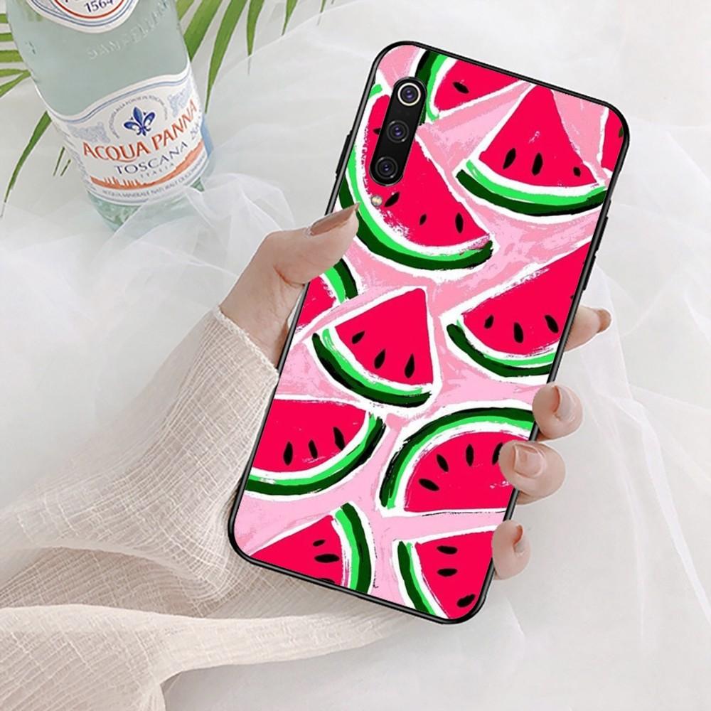 Summer Cartoon Watermelon Phone Case For Xiaomi Mi 5X 8 9 10 11 12 Lite Pro 10T PocoX3pro PocoM3 Note 10 Pro Lite