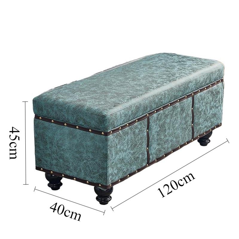 Shoe Changing Stool Rectangular Storage Stools Multifunctional Aesthetic Stool Luxury Long Sofa Stools Living Room Furniture