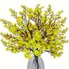 2pcs Silk Artificial Wintersweet Flower 5 Forks Long Branch Flower Branch  Halloween Decor