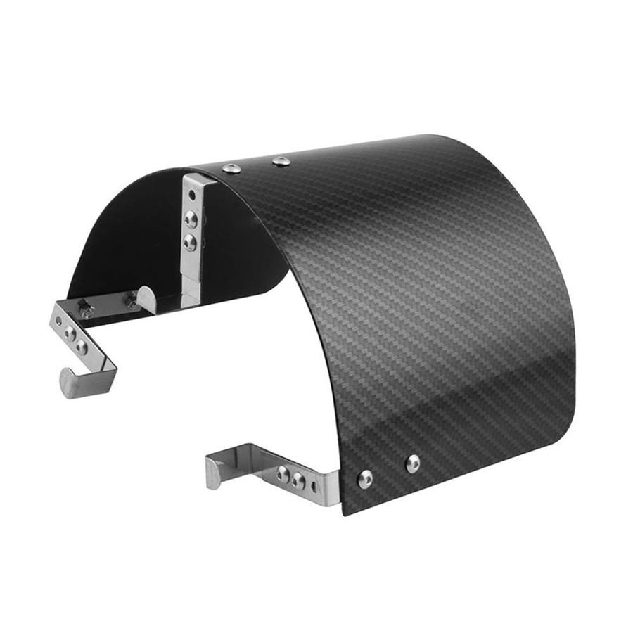 Carbon Fiber Style Car Cold Air Intake Filter Cover Heat Shield For 2.5" TO 5.5