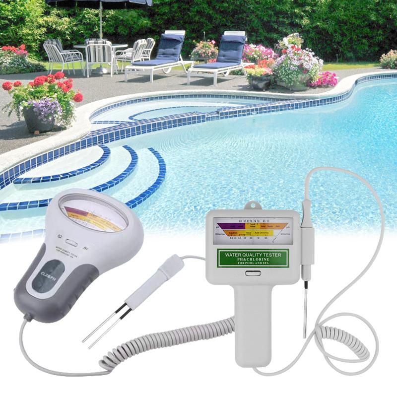 2 In 1 Ph Chlorine Meter Ph Cl2 Tester Swimming Pool Aquarium Water Quality Testing Tools Chlorine Measuring Device