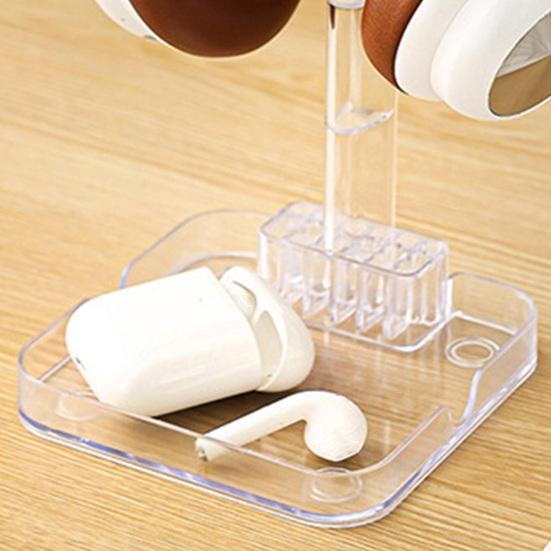 Universelt hodetelefonstativ Multifunksjonell telefonholder Spillhodesett Utstillingsstativ Skrivebordshenger Feste Organizer Hodetelefontilbehør